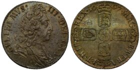 William III Silver Sixpence 1697 Rated 'R4' - Eleven to twenty examples known