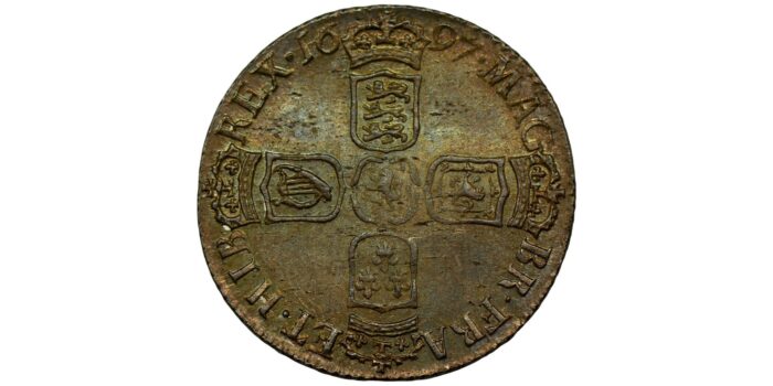 William III Silver Sixpence 1697 Rated 'R4' - Eleven to twenty examples known