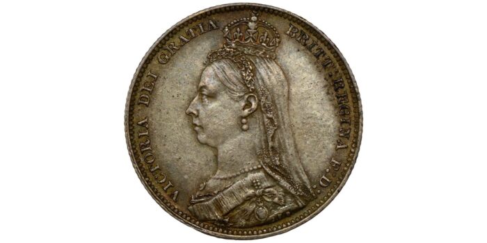 Victoria Silver Shilling 1892