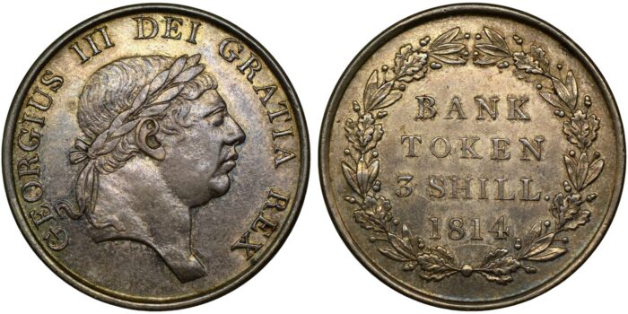 George III Silver Three Shillings 1814