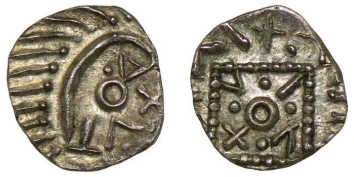 Anglo-Saxon Silver Sceat 695-740