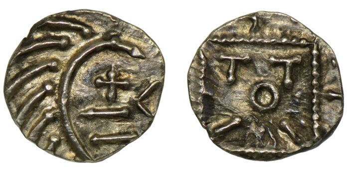 Anglo-Saxon Silver Sceat 695-740