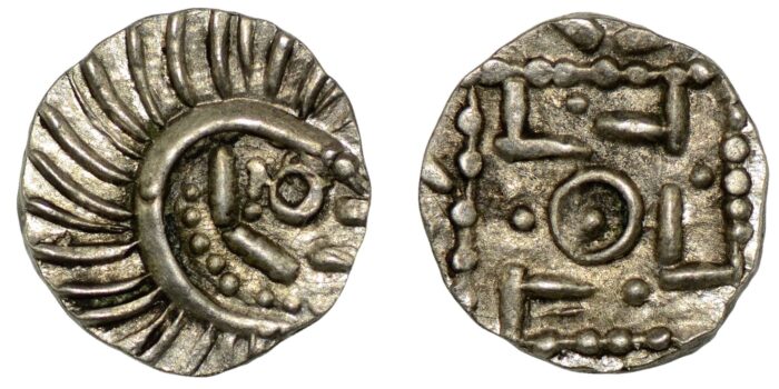 Anglo-Saxon Silver Sceat 695-740