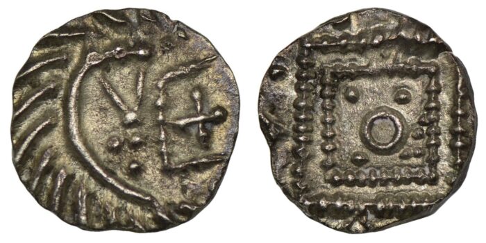 Anglo-Saxon Silver Sceat 695-740