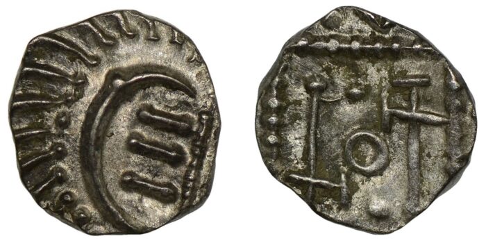 Anglo-Saxon Silver Sceat 695-740