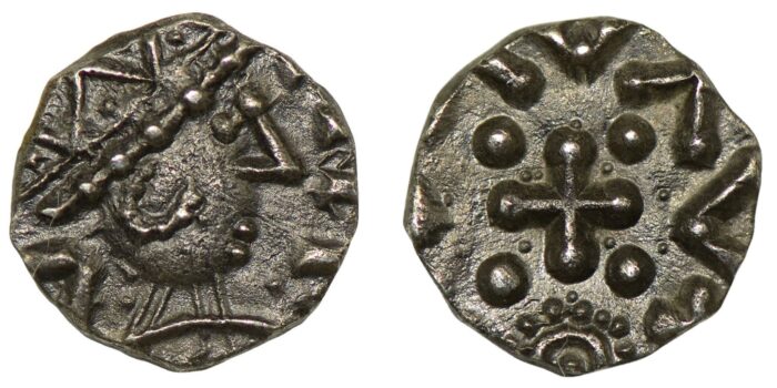 Early Anglo-Saxon Silver Sceat 695-740 Rare in this condition