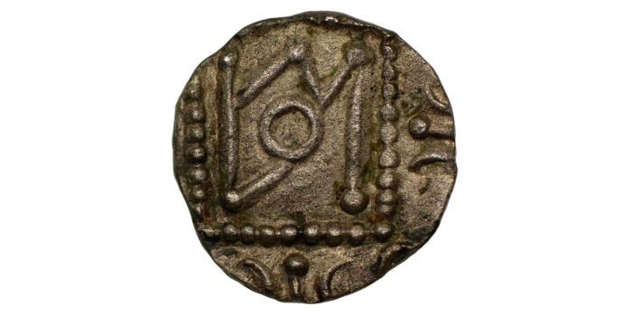 Anglo-Saxon Silver Sceat 695-740 Of the highest rarity