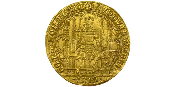 Louis II de Mâle Gold Gouden Schild, Gent or Mechelen 1346-1384