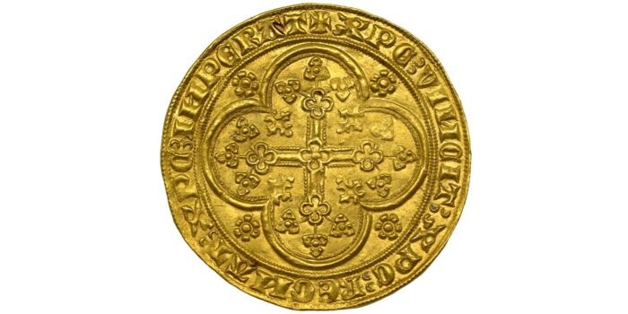 Louis II de Mâle Gold Gouden Schild, Gent or Mechelen 1346-1384