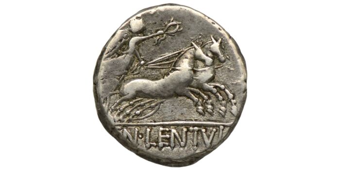 Cn. Lentulus Clodianus Silver Denarius 88 BC