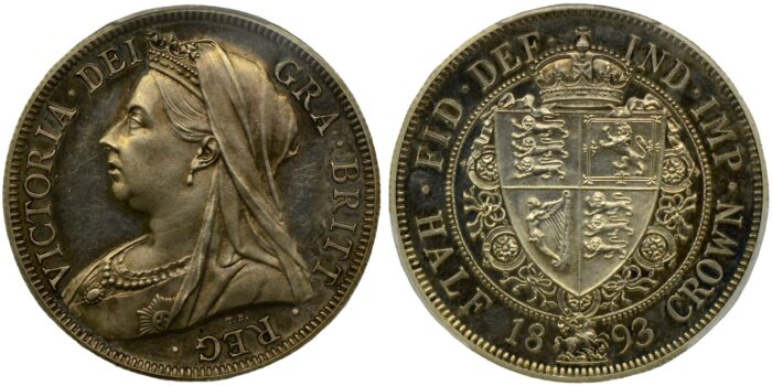 Victoria Silver Proof Halfcrown 1893