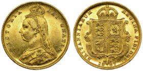 Victoria Gold Half-Sovereign 1887