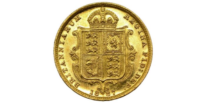 Victoria Gold Half-Sovereign 1887