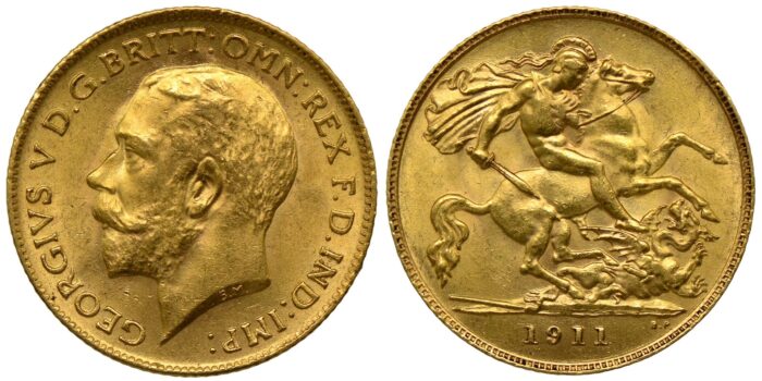 George V Gold Half-Sovereign 1911