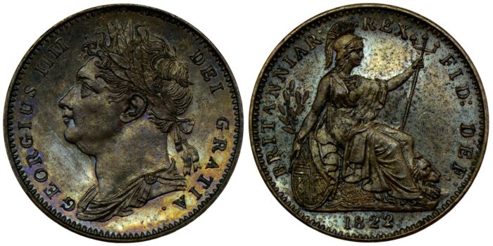 George IV Copper Farthing 1822