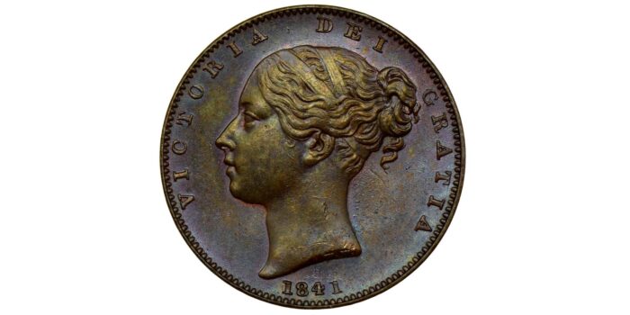 Victoria Copper Farthing 1841
