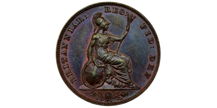 Victoria Copper Farthing 1841