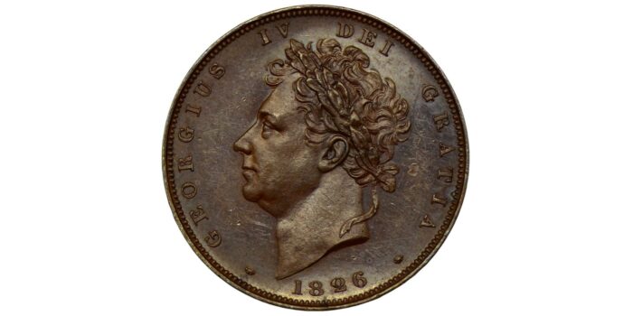 George IV Copper Bronzed Proof Farthing 1826