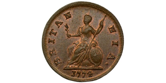 George III Copper Farthing 1774