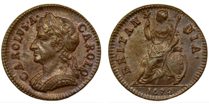 Charles II Copper Farthing 1672