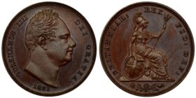 William IV Copper Bronzed Proof Farthing 1831