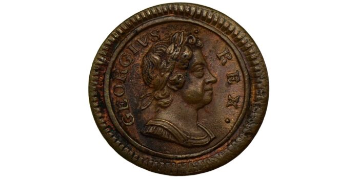 George I Copper Farthing 1724 Rare in this condition