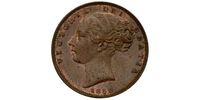 Victoria Copper Farthing 1853/2 Scarce