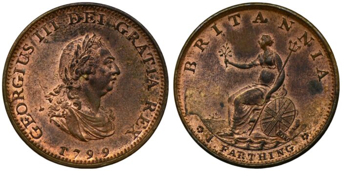 George III Copper Farthing 1799