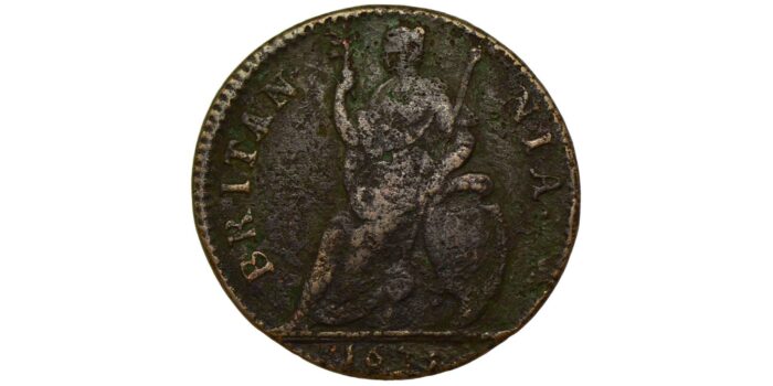 Charles II Copper Farthing 1673 Extremely rare