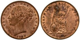 Victoria Copper Farthing 1858