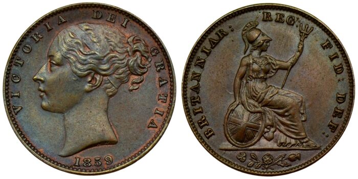 Victoria Copper Farthing 1859