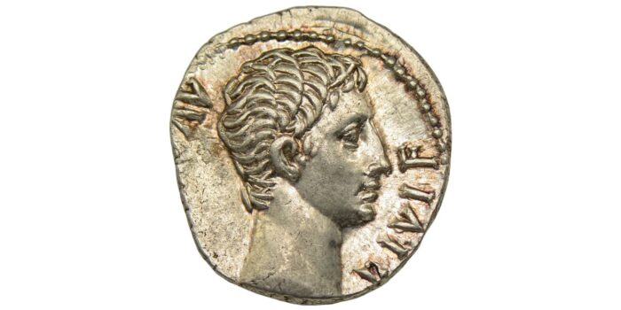 Augustus Silver Denarius 15-13 BC