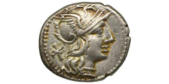 P. Maenius Antiaticus M.f Silver Denarius 132 BC