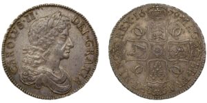 Charles II Silver Crown 1679 Very rare in this condition