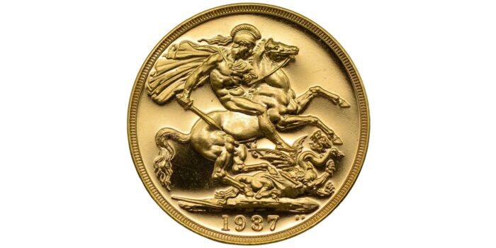 George VI Gold Proof Two Pounds 1937