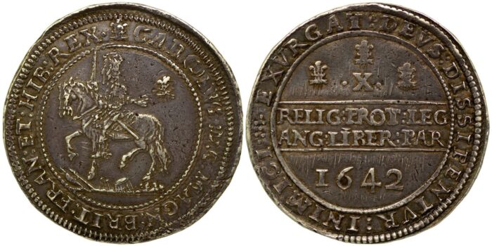 Charles I Silver Half-Pound 1642