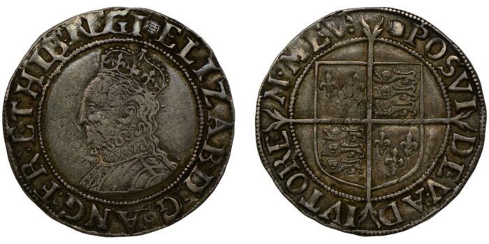 Elizabeth I Silver Shilling 1592-1595