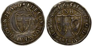 Commonwealth Silver Shilling 1651