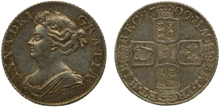 Anne Silver Shilling 1709