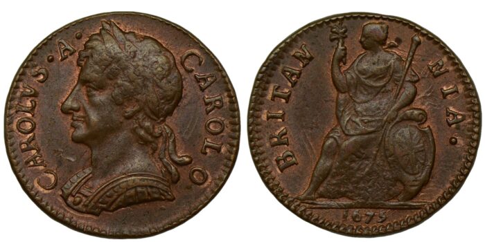 Charles II Copper Farthing 1675