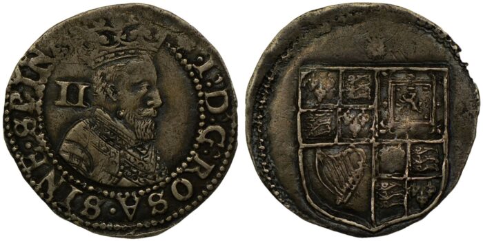 James I Silver Halfgroat 1603-1604