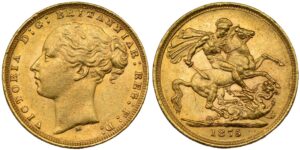 Victoria Gold Sovereign 1875M