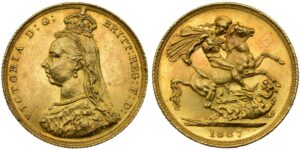 Victoria Gold Sovereign 1887