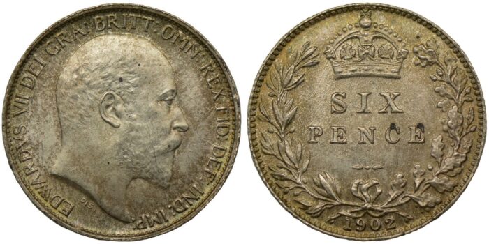 Edward VII Silver Sixpence 1902