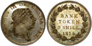 George III Silver Three Shillings 1814