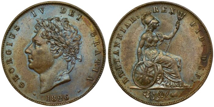 George IV Copper Halfpenny 1826