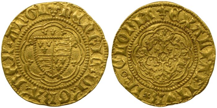 Henry VI Gold Quarter-Noble 1422-1427