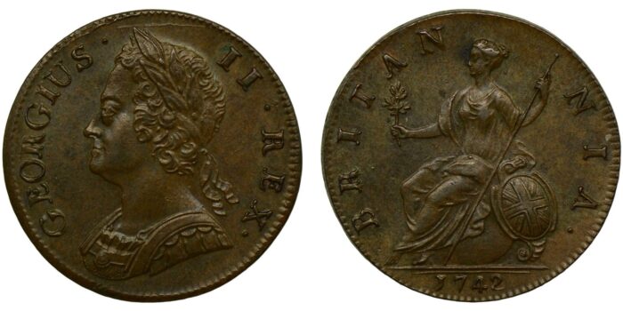 George II Copper Halfpenny 1742