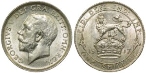 George V Silver Shilling 1917