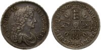 Charles II Silver Crown 1677 Scarce